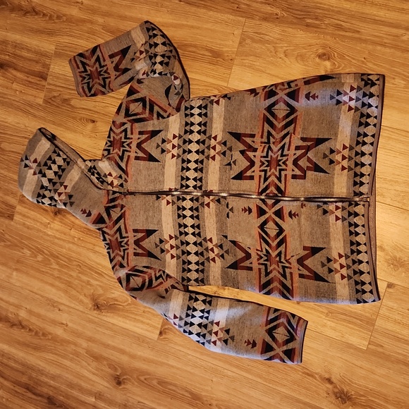 Women's Natives Aztec Fleece Lined Coat Size 2XL - Picture 1 of 5